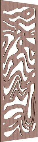 Vista 76 de 9 3/8"W x 24 3/8"H x 1/4"T Northfield Decorativos Paneles de Pared de Madera Calado, Abedul