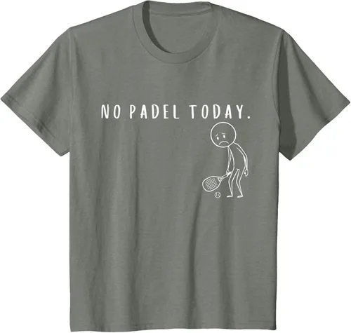 Vista 81 de No Padel Today Funny Padel Stickman Padel Playera Jugador de Tenis