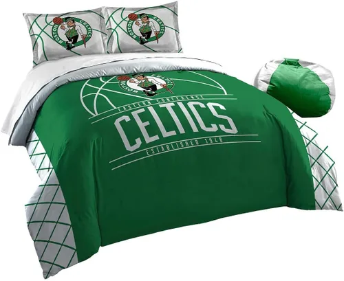 Vista 5 de Northwest NBA Unisex-Adult Comforter and Sham Set Golpe inverso
