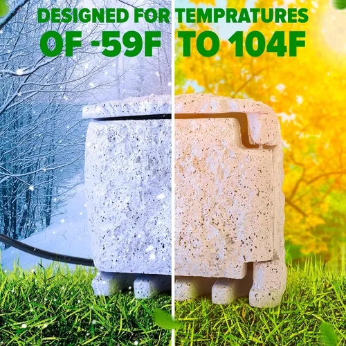 Vista 7 de Skywin Tira de alimentación para exteriores resistente a la intemperie, cubierta de piedra resistente a la intemperie, tira de enchufe