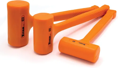 Vista 7 de Titan 63008 Martillo de Golpe Muerto de 8 onzas con Cabeza Rellena de Perdigones de Acero, Resistente a Chispas y Rebotes, Mango Texturizado Tipo