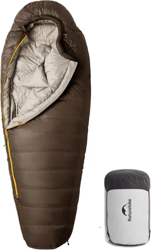 Vista 12 de Naturehike 0 Degree RDS Down Mummy Sleeping Bag for Adults, 650 Fill Power, Cold Weather Backpacking Sleeping Bag for Camping, Hiking, -1℉ 18℉ 30℉