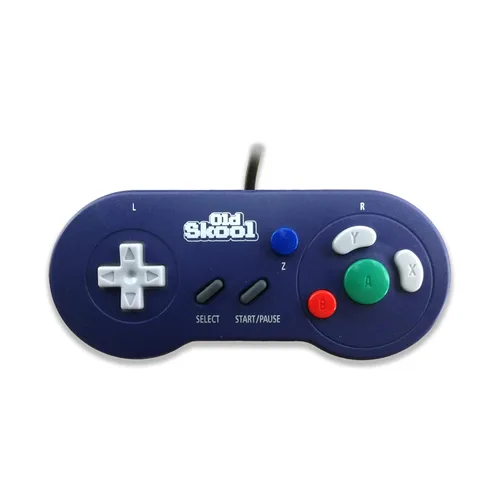 Vista 2 de Old Skool DIGITAL Controller Compatible With Gamecube & Gameboy Player - Purple