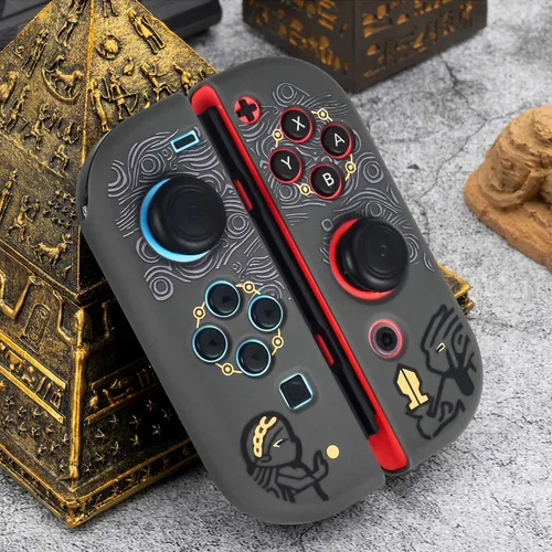 Vista 6 de DLseego Funda protectora acoplable compatible con Nintendo Switch, funda de patrón con diseño antiarañazos y absorción de golpes, cubierta dura