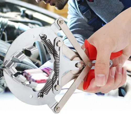 Vista 5 de Alicates de anillo de pistón, alicates de compresor de anillo de pistón automático para automóvil, instalador de herramientas de extracción