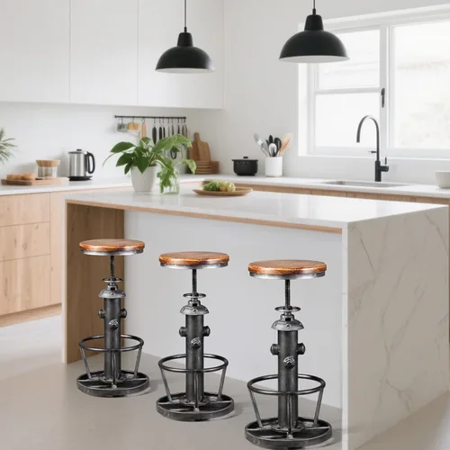 Vista 2 de Juego de 2, 26-30 pulgadas, diseño de boca de incendios con diseño de boca de incendios ajustable giratoria, estilo americano, estilo steampunk