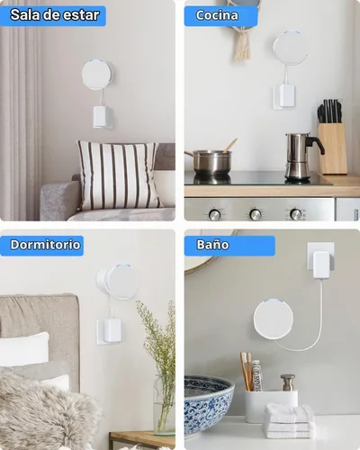 Vista 6 de Maxonar Soporte de pared Pop para altavoces inteligentes compatible con Echo Pop, accesorios para altavoces Google Nest, ahorra espacio, gestión