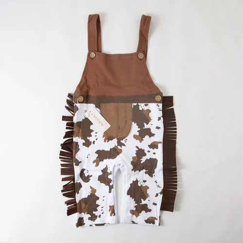 Vista 5 de LXKIKMM May's Baby Baby - Mameluco de vaquero para Halloween, ropa infantil