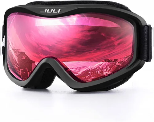 Vista 6 de Juli Gafas de esquí para niños, gafas de snowboard para niños y niñas, motos de nieve, esquí, patinaje, edad 3-8 4302