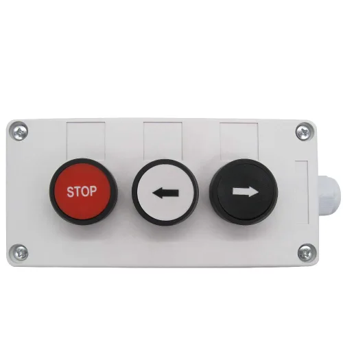 Vista 3 de mxuteuk 1 NO Negro 1 NO Interruptor momentáneo blanco Control Izquierdo-Derecha, Interruptor de botón rojo 1NC Interruptor momentáneo de la estación