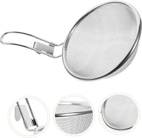 Vista 2 de Colador Colador Pasta Cocina Suministro Cocina Cuchara de Filtrado Cuchara Cuchara Cocina Cuchara Espaguetis Acero Inoxidable 304 Olla Caliente Frita