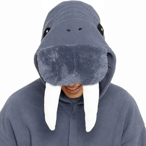 Vista 2 de dressfan Pijama de morsa, disfraz de morsa, disfraz de morsa, disfraz de cosplay