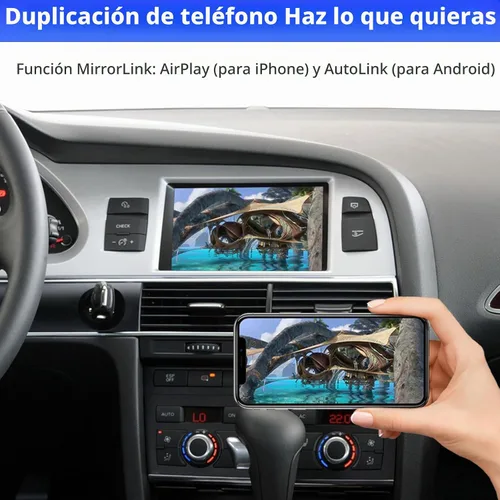 Vista 5 de CarPlay inalámbrico Road Top para Audi A6 S6 Q7 con MMI 3G Carplay Interface Decoder for Audi A6 S6 (2010-2011) & for Audi Q7 (2010-2015)