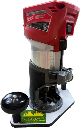 Vista 2 de Woodhaven 8370 - Placa base de buje guía para Milwaukee M18, 0.276 in de grosor