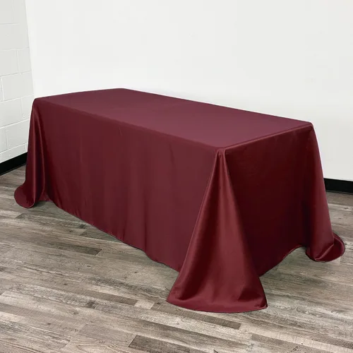 Vista 29 de YOUR CHAIR COVERS - Mantel rectangular L'Amour de 90 x 132 pulgadas - Mantel de boda prémium para mesas rectangulares de banquete de 6 pies - Verde