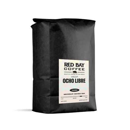 Vista 9 de Red Bay Coffee Brazilian Cake Lady - Granos de café de tostado medio, café en grano entero, granos de café brasileños, bolsa resellable de 5 libras