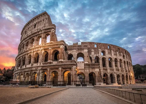 Vista 2 de Clementoni Coliseum Sunrise High Jigsaw Puzzle Colección Calidad 3000 PC 33548