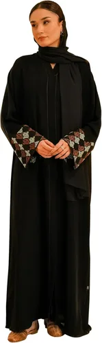 Vista 24 de Abaya elegante y moderna para mujer, ligera, fluida, suave y perfecta para cualquier ocasión