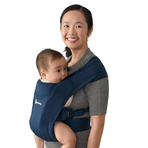 Vista 13 de Ergobaby Embrace Portabebés para Recién Nacidos hasta Niños Pequeños - Portabebés Ergonómicos Ligeros - Esenciales Acogedores (7-25 Libras), Tejido