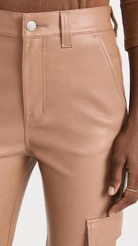 Vista 6 de Pantalones cargo de piel sintética Cassie para mujer