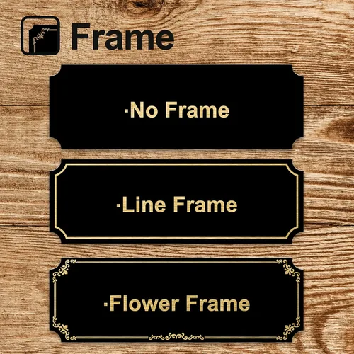 Vista 5 de Caramel Sweet Life Placas de nombre personalizadas, placa negra grabada con texto dorado, placas de trofeo grabadas, placa de nombre personalizada