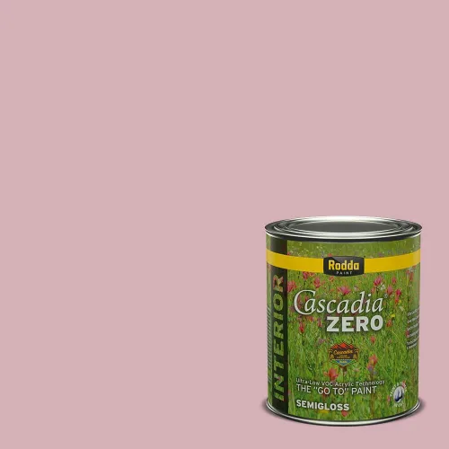 Vista 73 de Rodda Paint CASCADIA ZERO - Pintura plana e imprimación para interiores en uno, cuarto de galón, rosa Mullen