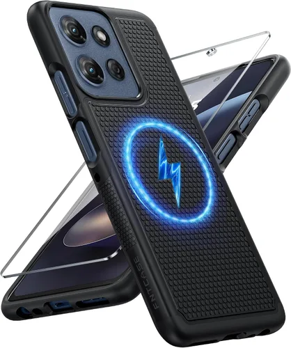 Vista 31 de FNTCASE Funda para iPhone 17 Pro: Fundas delgadas translúcidas de color azul claro compatibles con MagSafe, protección completa de la cámara