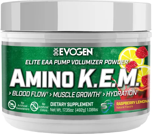 Vista 8 de Evogen Amino K.E.M. - Volumizador de Bomba en Polvo EAA y BCAA Suplemento de Aminoácidos BCAA para Flujo Sanguíneo, Crecimiento Muscular e