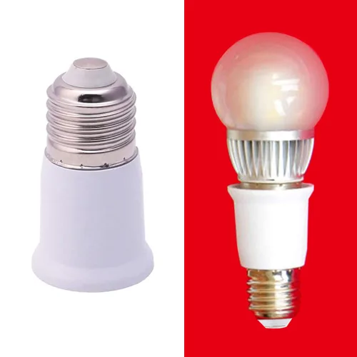 Vista 3 de Extensor de Enchufe E26 - Base Media Estándar, Adaptador de Enchufe de Extensión de 6.5 cm, Extensión de Enchufe de Bombilla, Adaptador de Soporte