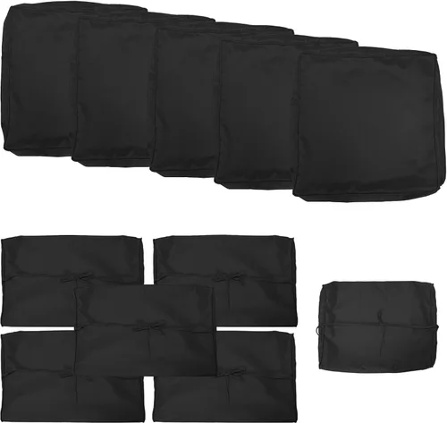 Vista 8 de Gotland Fundas de repuesto para cojines de patio, fundas de cojín para exteriores, funda impermeable para asiento de silla para sofá, muebles Rojo