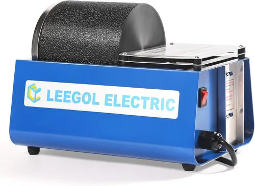 Vista 9 de Leegol Electric Rock Tumbler de Doble Tambor 6 Libras Pulidor Lapidario
