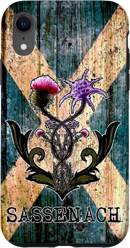Vista 25 de Purple Thistle Flower Scottish Flag Scots Sassenach Vintage Case for iPhone 17