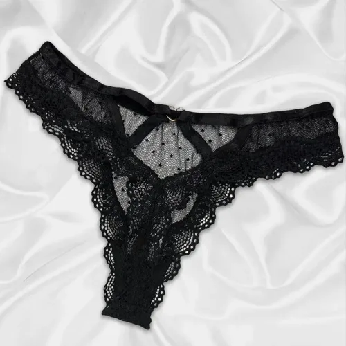 Vista 4 de Women's Lace Thongs T Back Sexy Lingerie Underwear Mesh Panties Bridal Floral Hollowed Tangas