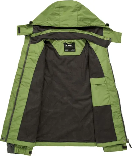 Vista 3 de Diamond Candy Chaqueta impermeable para mujer, impermeable, ligera, para exteriores, con capucha para senderismo