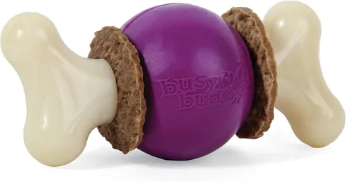 Vista 13 de PetSafe Busy Buddy Bristle Bone - Hueso de Cerdas - Juguete Duradero para Masticar para Perros con Cerdas y Protuberancias de Goma para la Salud