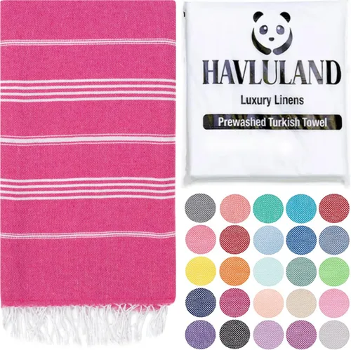 Vista 28 de Havluland - Juego de toallas de baño (100 % algodón turco)
