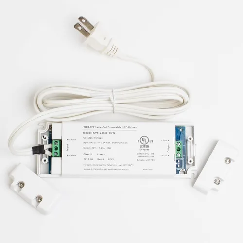 Vista 5 de Transformador de controlador regulable Triac de 24 V, certificación UL, 30 W, voltaje constante, clase 2, 100 V, 277 V, fuente de alimentación de CA
