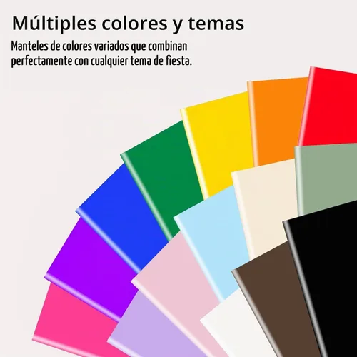 Vista 6 de Paquete de 2 manteles desechables de plástico color negro
