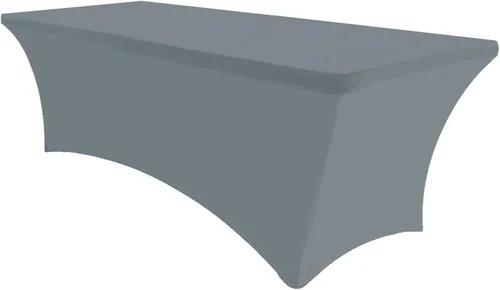 Vista 32 de Eurmax USA - Manteles rectangulares ajustables de elastano de 4 pies, mantel elástico para bodas, eventos o para decorar la mesa del patio