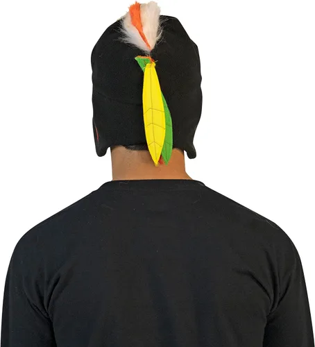 Vista 4 de Rasta Imposta Tommy Mascot Trapper Hat NHL Hockey sobre hielo Chicago Blackhawks Sports Fan Gear - Equipo de adulto, talla única