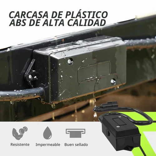 Vista 4 de RVMATE Kit de cable de remolque de 7 vías y 8 pies, incluye soporte para enchufe y conector de remolque arnés de cableado con caja de conexiones