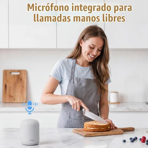 Vista 6 de Bobtot Altavoces portátiles Bluetooth 24H tiempo de reproducción Gris