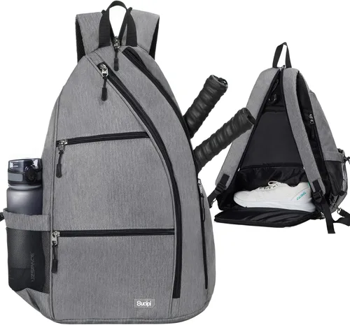 Vista 10 de Sucipi Pickleball Bag for Men & Women,Convertible Backpack with Fence Hook Negro