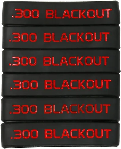 Vista 15 de Aolamegs Paquete de 6 bandas de marcado de cargador Blackout 300