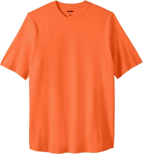 Vista 21 de KingSize Big & Tall - Camiseta ligera, sin encogimiento, con cuello redondo para hombre Gris Caliente Carbón