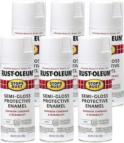 Vista 102 de Rust-Oleum 7776830 - Pintura en aerosol para prevención del óxido, 12 onzas, negro plano