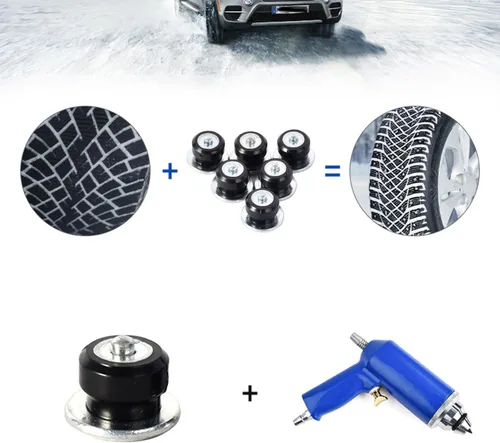 Vista 6 de 100PCS 12mm Plastic Sleeve Studs Wheel Tyres Snow Chains Studs For Shoes Alloy Snow Wheel Tyres Studs Screw for ATV UTV Forklift Off Road Vehicle