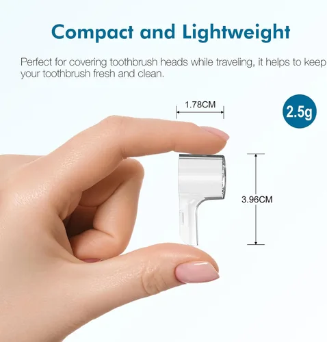 Vista 3 de 4 fundas para cabezales de cepillo de dientes (multicolor) compatibles con cabezal de cepillo de dientes eléctrico Oral-B + soporte para cepillos