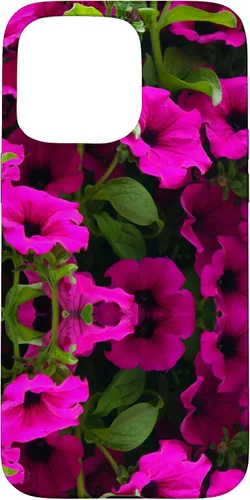 Vista 28 de iPhone 16 Purple Petunia Floral Cool Garden Plant Flower Gardener Gift Case