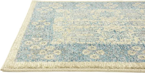 Vista 9 de Unique Loom Salzburg Collection - Alfombra clásica de diseño tradicional de inspiración oriental, 2 x 3 pies, color beige y azul